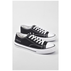 Кеди чоловічі чорного кольору на шнурівці 193302L