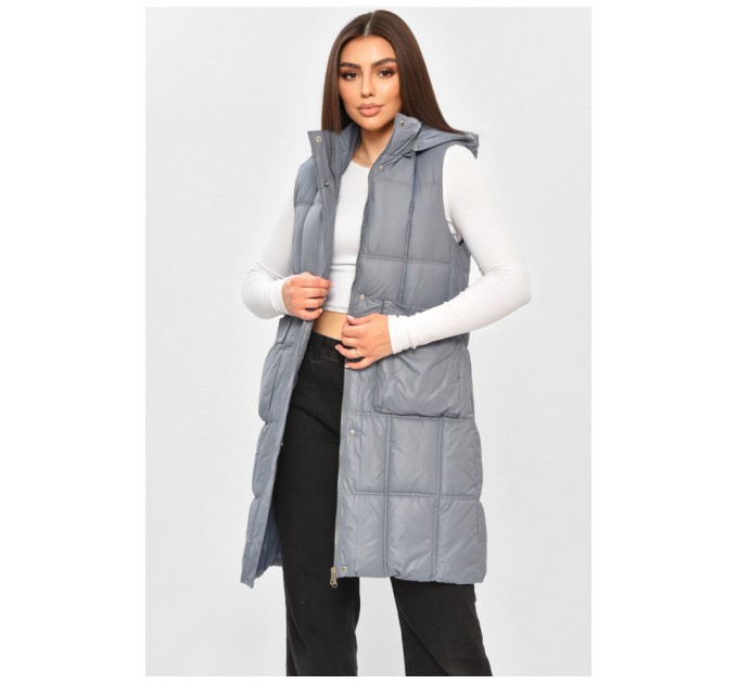 Женская женская удлиненная голубого цвета 193480L