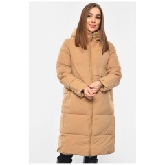 Куртка жіноча зимова бежевого кольору 193676L