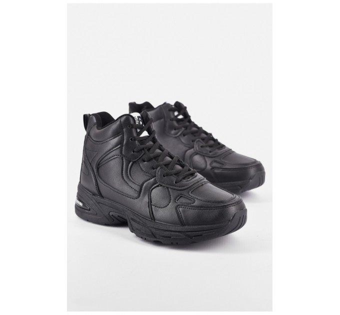 Кросівки чоловічі зимові чорного кольору 193913L