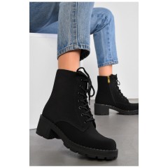 Черевики жіночі демісезонні чорного кольору 193986L Черевики жіночі демісезонні чорного кольору 193986L