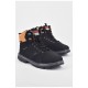 Ботинки подростковые зима черного цвета на шнуровке 194068L