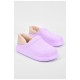 Галоші дитячі без задника утеплені бузкового кольору 194126L