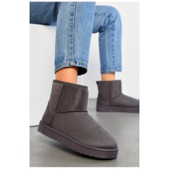 Уггі жіночі на хутрі сірого кольору 194457L