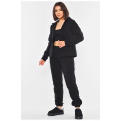 Спортивний костюм жіночий чорного кольору 194530L