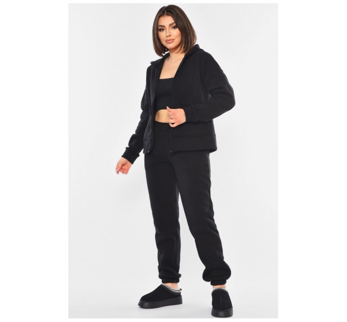 Спортивний костюм жіночий чорного кольору 194530L