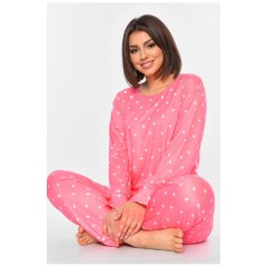 Женская пижама розового цвета с принтом 194736L