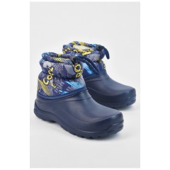 Дутики дитячі на хутрі синього кольору 194756L