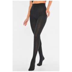 Колготки жіночі утеплені темно-сірого кольору 194770L