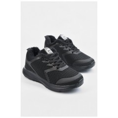 Кросівки підліток для хлопчика зимові на хутрі чорного кольору 195125L