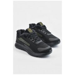 Кроссовки мужские зимние черного цвета 195129L