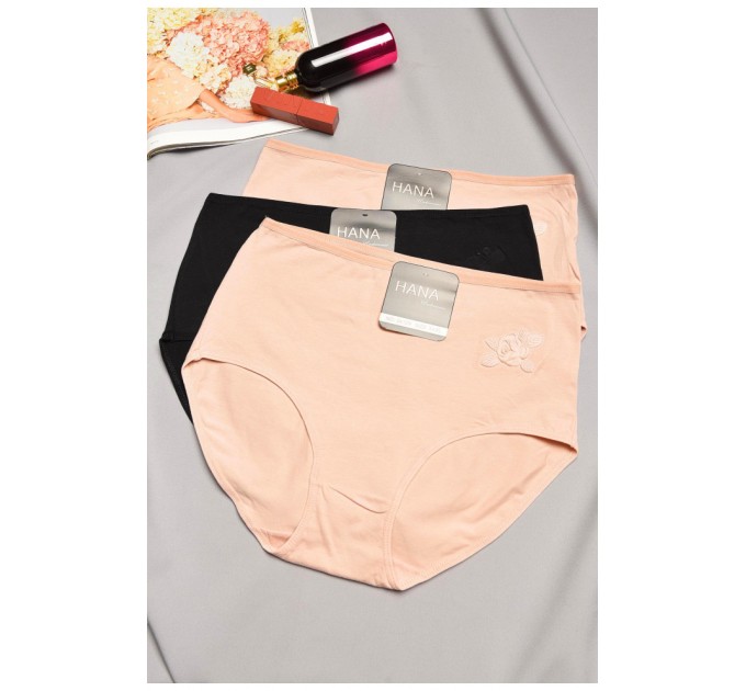 Набор женских трусов полубатальных 3 штуки 195510L