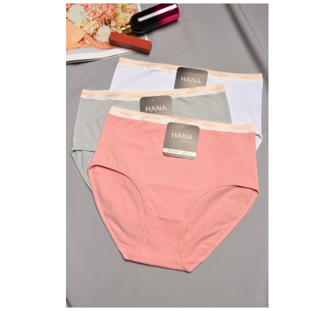 Набор женских трусов полубатальных 3 штуки 195513L