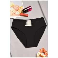 Труси жіночі напівбатальні чорного кольору 195599L
