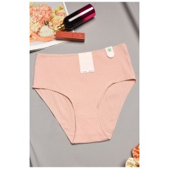 Труси жіночі напівбатальні пудрового кольору 195613L