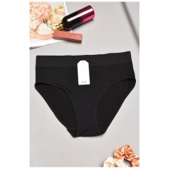 Труси жіночі напівбатальні чорного кольору 195630L
