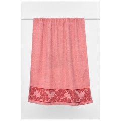 Полотенце банное махровое розового цвета 195744L Полотенце банное махровое розового цвета 195744L