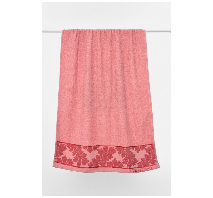 Полотенце банное махровое розового цвета 195744L