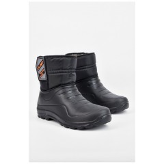 Дутики мужские пена на меху черного цвета 196012L