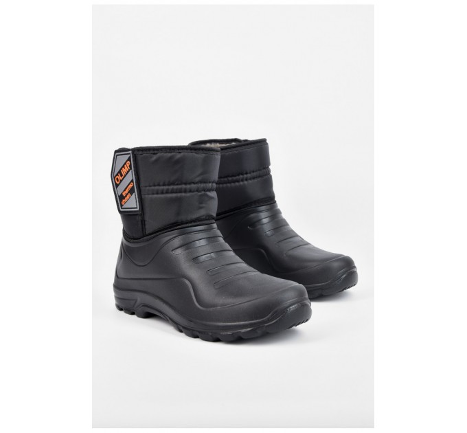 Дутики мужские пена на меху черного цвета 196012L