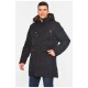 Куртка мужская удлиненная еврозима черного цвета 196064L