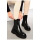 Черевики жіночі зимові чорного кольору 196094L