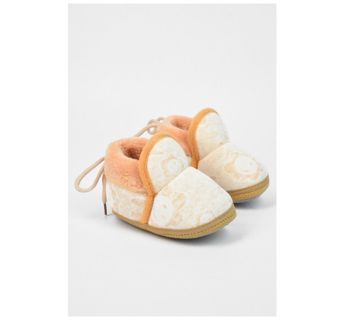 Пінетки дитячі молочного кольору 196131L