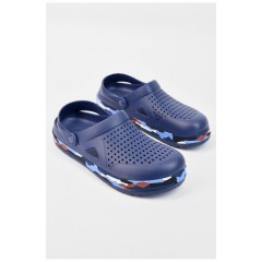 Кроксы мужские темно-синего цвета 196199L