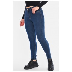 Джинси жіночі скінні темно-синього кольору 196253L