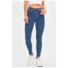 Джинси жіночі скінні синього кольору 196271L
