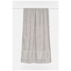 Полотенце банное махровое серого цвета 196541L