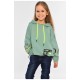 Худі дитячий для дівчинки м`ятного кольору 196592L