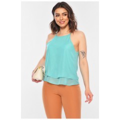 Блуза женская светло-зеленого цвета 197238L