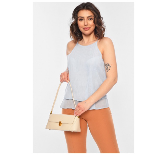 Блуза жіноча блакитного кольору 197242L