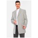 Мужской пиджак однотонный серого цвета 197259L