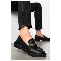 Туфлі-лофери жіночі чорного кольору 197413L