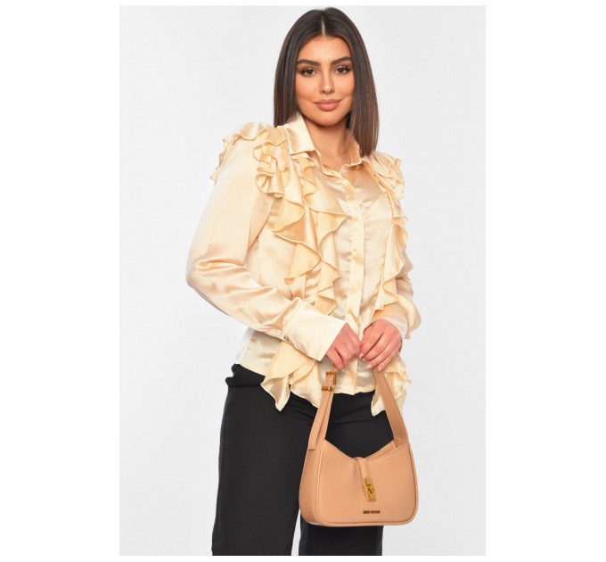 Рубашка женская бежевого цвета 197482L