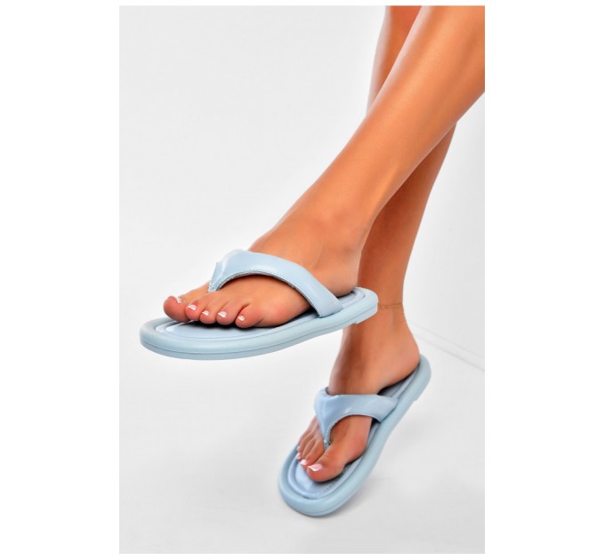 Вьетнамки женские голубого цвета 197546L