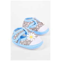 Пінетки дитячі для дівчинки сірого кольору 198360L