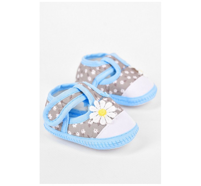 Пінетки дитячі для дівчинки сірого кольору 198360L