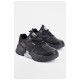 Кросівки чоловічі чорного кольору на шнурівці 198382L