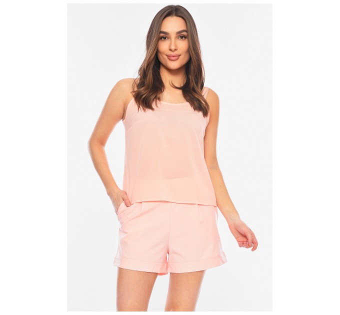 Костюм жіночий персикового кольору 198883L