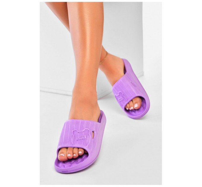 Шльопанці піна жіночі фіолетового кольору 199166L