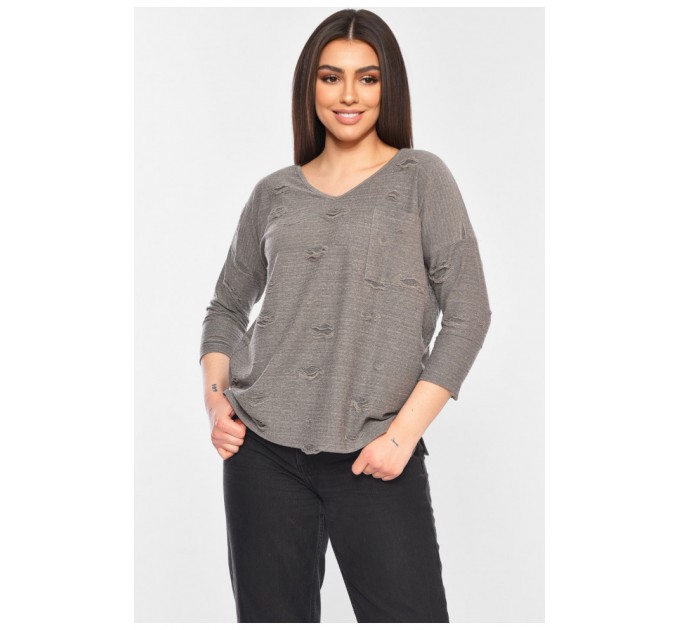 Кофта жіноча сірого кольору 199416L