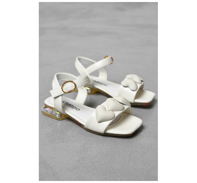 Детские босоножки для девочки светло-бежевого цвета 199499L