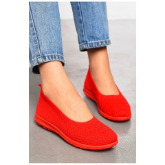 Мокасини жіночі червоного кольору 199723L