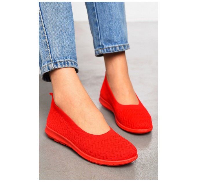 Мокасини жіночі червоного кольору 199723L