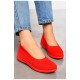 Мокасини жіночі червоного кольору 199723L