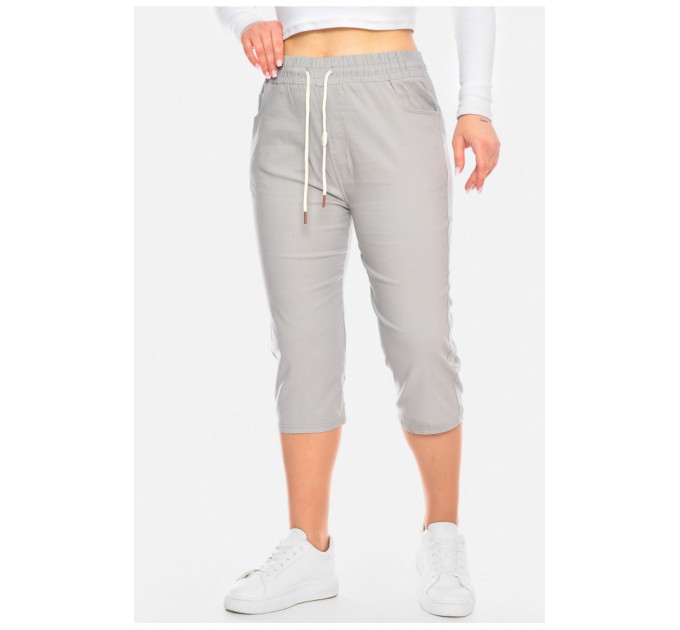 Бриджи женские серого цвета 200075L