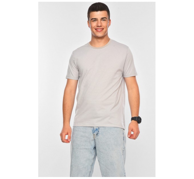 Футболка чоловіча напівбатальна бежевого кольору 200111L